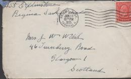 3370   Carta Regina Sask 1935,Terminal A - Lettres & Documents