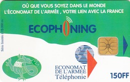 FRANCE - Ecophoning Green "Armée De Terre" , Military Card Used In Bosnia By FRA Sold, Tirage 15.000, 01/98, Used -  Cartes à Usage Militaire