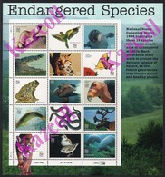 United States. USA. 1996.  Animals. Fauna. Disappearing Species Of Animals. - Ongebruikt