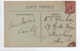 1922 - CPA ALGER Avec CACHET MARITIME "LONDON PAQUEBOT" Pour STRASBOURG - Lettres & Documents