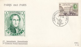 FDC BELGIUM 1310 - 1961-1970