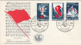 FDC BELGIUM 1350-1352 - 1961-1970