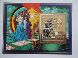 1988 Comores Yv  BF Du PA 267 ** MNH  Rotary Timbre En Or Gold Stamp  Cote 17.00 € Michel B 278 - Komoren (1975-...)