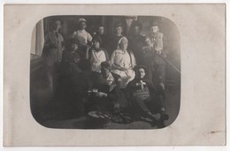 Carte Photo Germany OBERKIRCH Blauer Mortag 4 Février 1918  Jeunes Adolescents Déguisements - Oberkirch