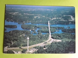 Canada Aerial View Of Canadian Span Of The 1000 Islands International Bridge Pont Sur Fleuve St Laurent, 1995 Tb - Thousand Islands