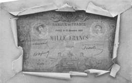 Thème  Timbre Et Monnaie Représentation:   Billet Banque  De 1000 Francs. 12.10.1899     (voir Scan) - Stamps (pictures)