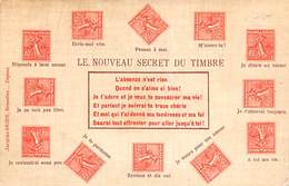 Thème  Représentation De Timbres:     Le Nouveau Secret Du Timbre   (voir Scan) - Briefmarken (Abbildungen)