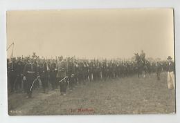 Militaria Carte Photo Militaires Allemands Im Manover 1900 - Manovre