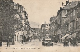 CPA 73 (Savoie) AIX LES BAINS / LA RUE DE GENEVE / ANIMEE - Aix Les Bains