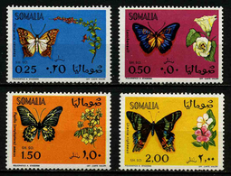 SOMALIE - PAPILLONS - YT 113 à 116 * - SERIE COMPLETE 4 TIMBRES NEUFS * - Papillons