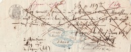 Billet à Ordre Manuscrit  2/6/1854 ALRIQ Figeac Lot - Mayran Et Marcilhacy Paris - Cachet Fiscal - 1800 – 1899