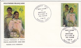 FDC POLYNESIE N° Yvert PA 135 (GAUGUIN) Obl Sp 1er Jour - Cartoline Maximum