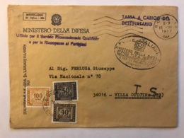 Lettera Del Ministero Della Difesa Con Tassa Di Bollo 1977 - Senza Corrispondenza - 1971-80: Storia Postale