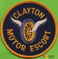 Voyo USA POLICE CLAYTON MOTOR ESCORT Patch NEW - Police & Gendarmerie