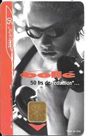 CARTE°-PUBLIC-50U-F1065A-LG1-06/2000-BOLLE-FEMME-UTILISE-TBE - 2000