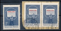 1958 Kommunisták Magyarországi Pártja 2Ft Pár Elcsúszott Piros Színnel + Támpéldány - Andere & Zonder Classificatie