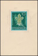 1933 Légrády Sándor Jamboree Bélyegterv '10' Aláírás Nélkül (55 X 68 Mm) - Andere & Zonder Classificatie