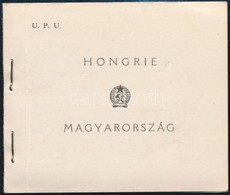 ** 1949 UPU Bélyegfüzet 3 Db C Pár, Két Szélén Fogazatlan (35.000) - Other & Unclassified