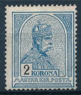 1913 Turul 2 K Fekvő Vízjellel, újragumizott (*26.000) - Other & Unclassified