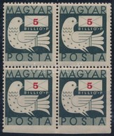 ** 1946 Billiós 5billióP 4-es Tömbben Alsó Részén Fogazatlan - Other & Unclassified