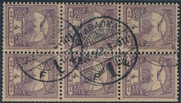 O 1900 Turul 4f Bélyegfüzet Lap Csillag Vízjellel / 4f Booklet Pane With Star In Watermark - Sonstige & Ohne Zuordnung