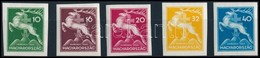 ** 1933 Cserkész Vágott Sor  (40.000) / Mi 511-515 Imperforate Set - Other & Unclassified