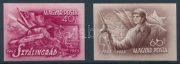 ** 1953 Sztálingrád Vágott Sor, 60f Az értékszám Nulláján Fehér Folt (35 Példány Létezik) - Other & Unclassified