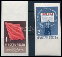 ** 1958 Kommunisták Magyarországi Pártja ívszéli Vágott Sor (4.000) (törések / Creases) - Sonstige & Ohne Zuordnung