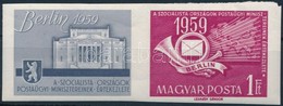 ** 1959 A Szocialista Országok Postaügyi Minisztereinek értekezlete Vágott Szelvényes Bélyeg (4.000) - Other & Unclassified