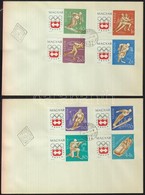 1963 Téli Olimpia (II.)- Innsbruck Vágott Sor 2db FDC-n (3.500) - Andere & Zonder Classificatie