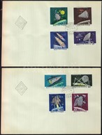 1964 Az űrkutatás Eredményei (I.) Vágott Sor 2db FDC-n (3.500) - Other & Unclassified