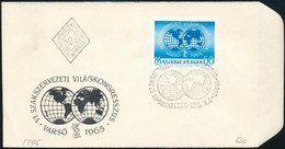 1965 Évfordulók - Események (III.) - Varsói Szakszervezeti Világkongresszus Vágott Bélyeg FDC - Andere & Zonder Classificatie