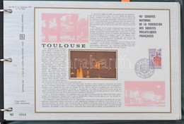 Franciaország Dekoratív Illusztrált Emléklap (CEF) Gyűjtemény 1973-1974 Gyűrűs Borítóban. Ritka Ajánlat! - Other & Unclassified