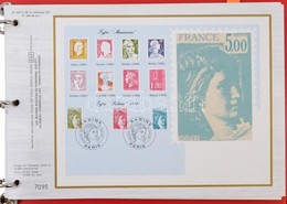 Franciaország Dekoratív Illusztrált Emléklap (CEF) Gyűjtemény 1981-1982 Gyűrűs Borítóban - Sonstige & Ohne Zuordnung