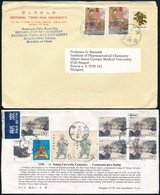 Kína 1983-1998 2 Db Levél + 1 Db Képeslap Magyarországra Küldve, Közte Légi, Ajánlott és FDC - Andere & Zonder Classificatie