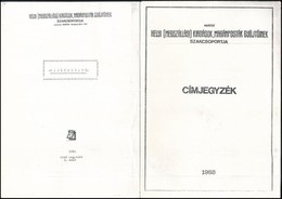 Helyi Megszállási Kiadások, Magánposták Gyűjtőinek Szakcsoportja Címjegyzék + 7 Füzete (1988-1991) - Andere & Zonder Classificatie