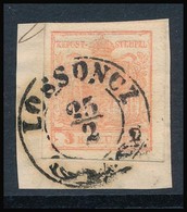 1850 3kr MP Lemezhibákkal 'LOSSONCZ' - Sonstige & Ohne Zuordnung