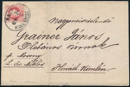 1869 5kr Levélen 'RAJKA RAGENDORF' - Horváth -Kimle - Sonstige & Ohne Zuordnung