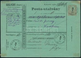 1874 Posta-utalvány 'GARADNA ABAUJ M.' - 'KASSA' - Other & Unclassified