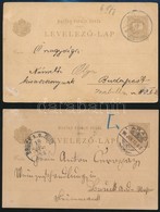1896 4 Db Futott Millenniumi 2kr Díjjegyes Képeslap - Sonstige & Ohne Zuordnung