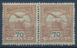 ** 1913 Turul 70f Pár, I. + II. Típusú összefüggés - Other & Unclassified