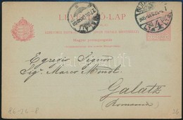 1905 UPU Díjjegyes Levelezőlap Romániába - Other & Unclassified