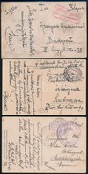 1915-1918 5 Db I. Világháborús Képeslap Haditengerészeti Postával - Other & Unclassified