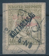 Arad 1919 Zita/Köztársaság 40f Bodor Vizsgálójellel (12.000) - Other & Unclassified