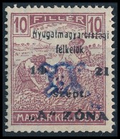 * Nyugat-Magyarország II. 1921 Arató 10f Garancia Nélkül (20.000) - Andere & Zonder Classificatie