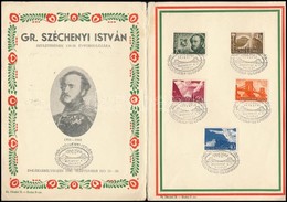 1941 Széchenyi István Emléklap + 3 Db Klf Alkalmi Bélyegzős Lap - Andere & Zonder Classificatie