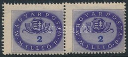 ** 1946 Milliós 2mP Vízszintes Pár Balra Tolódott Fogazással - Andere & Zonder Classificatie