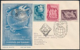 1948 Bélyegnap FDC Díjkiegészítéssel Angliába - Andere & Zonder Classificatie