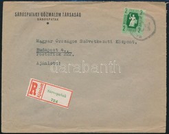 1947 Sárospatak Ajánlott Levél Ideiglenes Gumibélyegzővel - Other & Unclassified