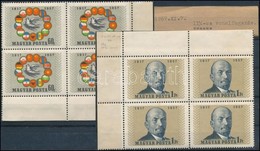 ** 1957 NOSZF Sor ívsarki Négyestömbökben 11 1/2 Fogazással - Other & Unclassified